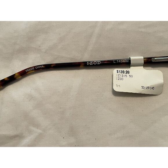 IZOD IZ1315 50-19 MATTE TORTOISE EYEGLASSES FRAME ONLY - Picture 3 of 5